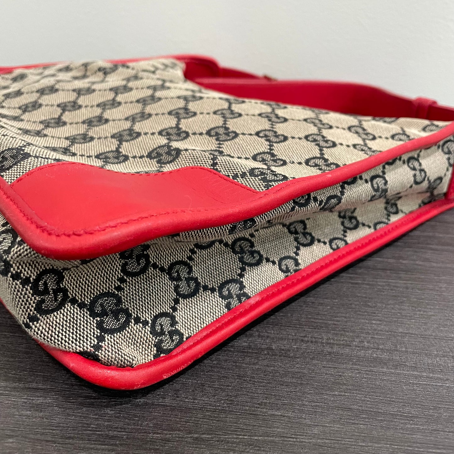 SOLD! Gucci Canvas Shoulder Bag