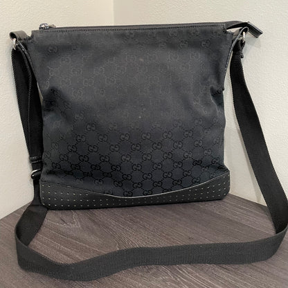 SOLD! Gucci GG Canvas Messenger Bag