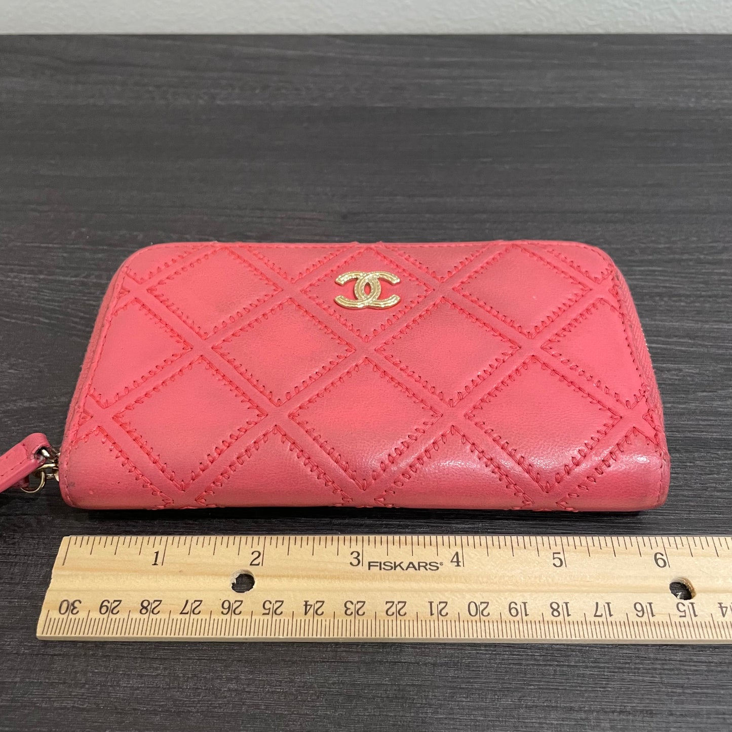 SOLD! CHANEL Mini Leather Wallet