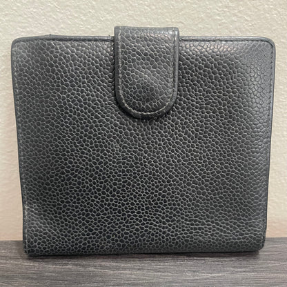 CHANEL Black Leather Wallet