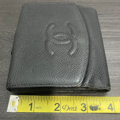 CHANEL Black Leather Wallet
