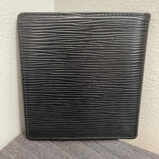LOUIS VUITTON Black Men's Epi Wallet