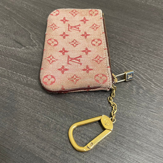 LOUIS VUITTON Red Monogram Coin Purse