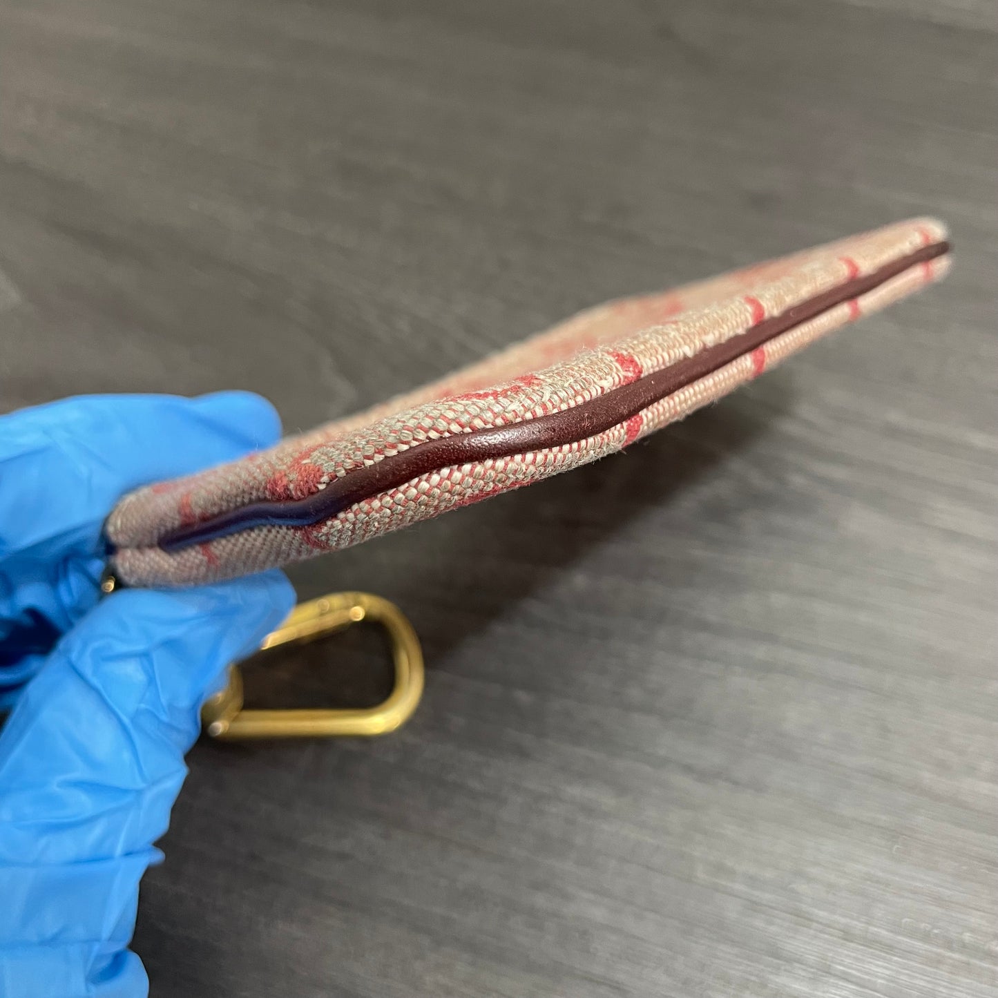 LOUIS VUITTON Red Monogram Coin Purse