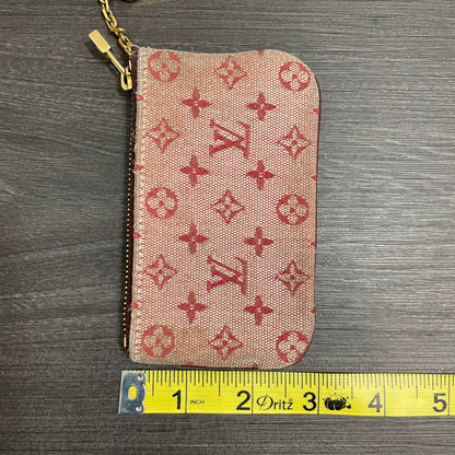 LOUIS VUITTON Red Monogram Coin Purse