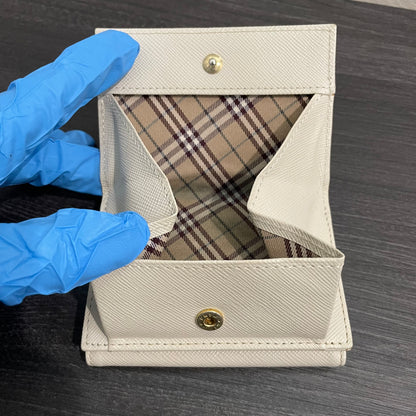BURBERRY Cream Mini Wallet