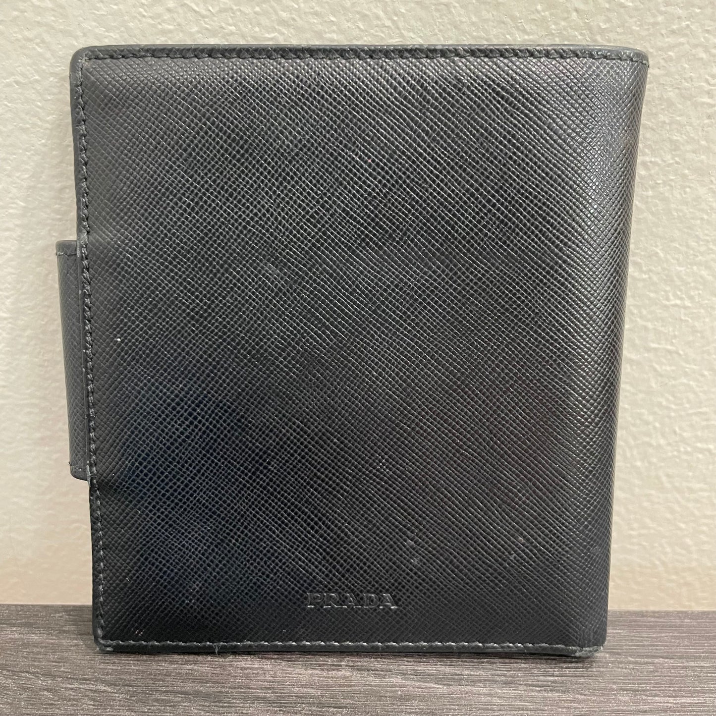 PRADA Men's Black Leather Wallet