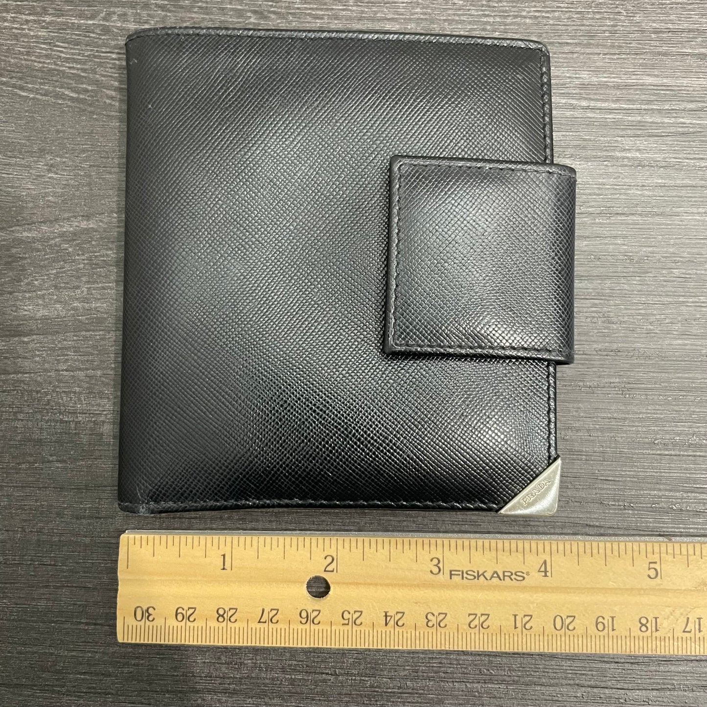 PRADA Men's Black Leather Wallet