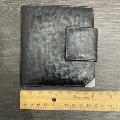 PRADA Men's Black Leather Wallet