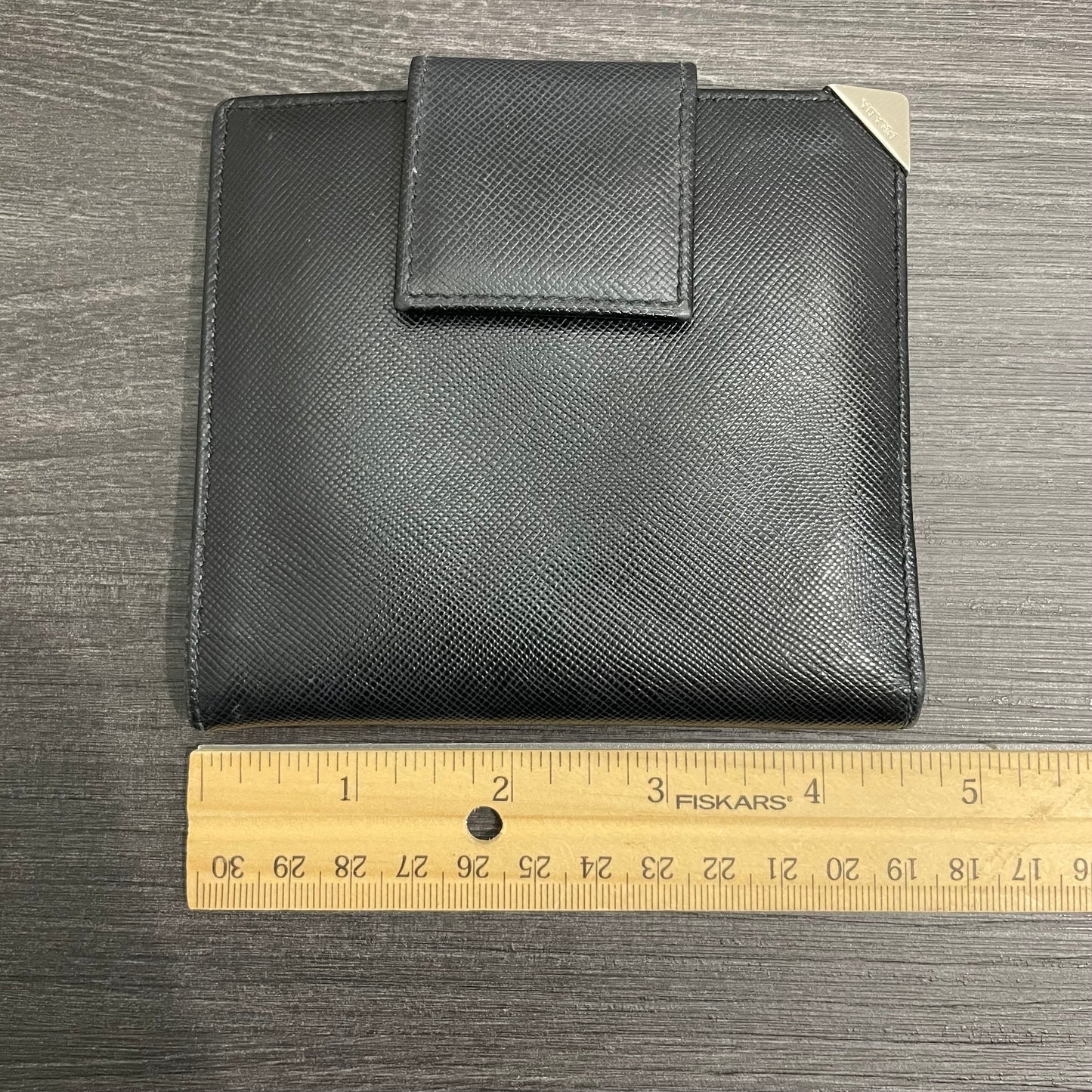 PRADA Men's Black Leather Wallet