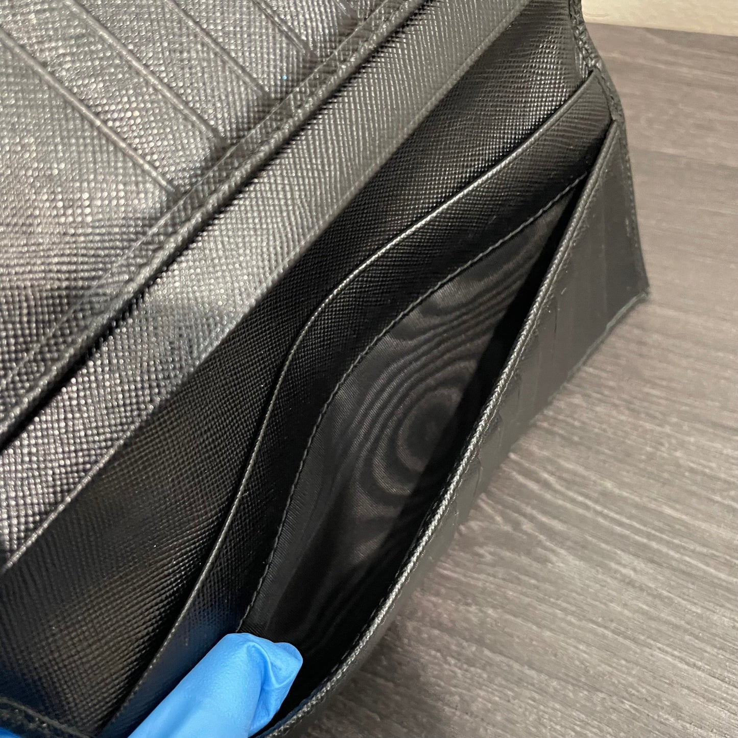 PRADA Black Leather Wallet