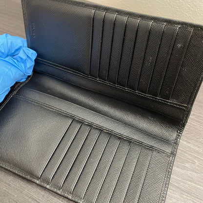 PRADA Black Leather Wallet