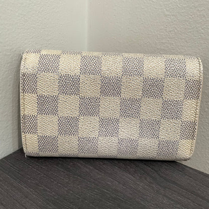 LOUIS VUITTON Damier Azur Wallet