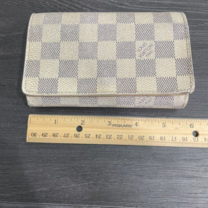 LOUIS VUITTON Damier Azur Wallet