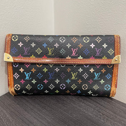 LOUIS VUITTON Multicolor Black Wallet