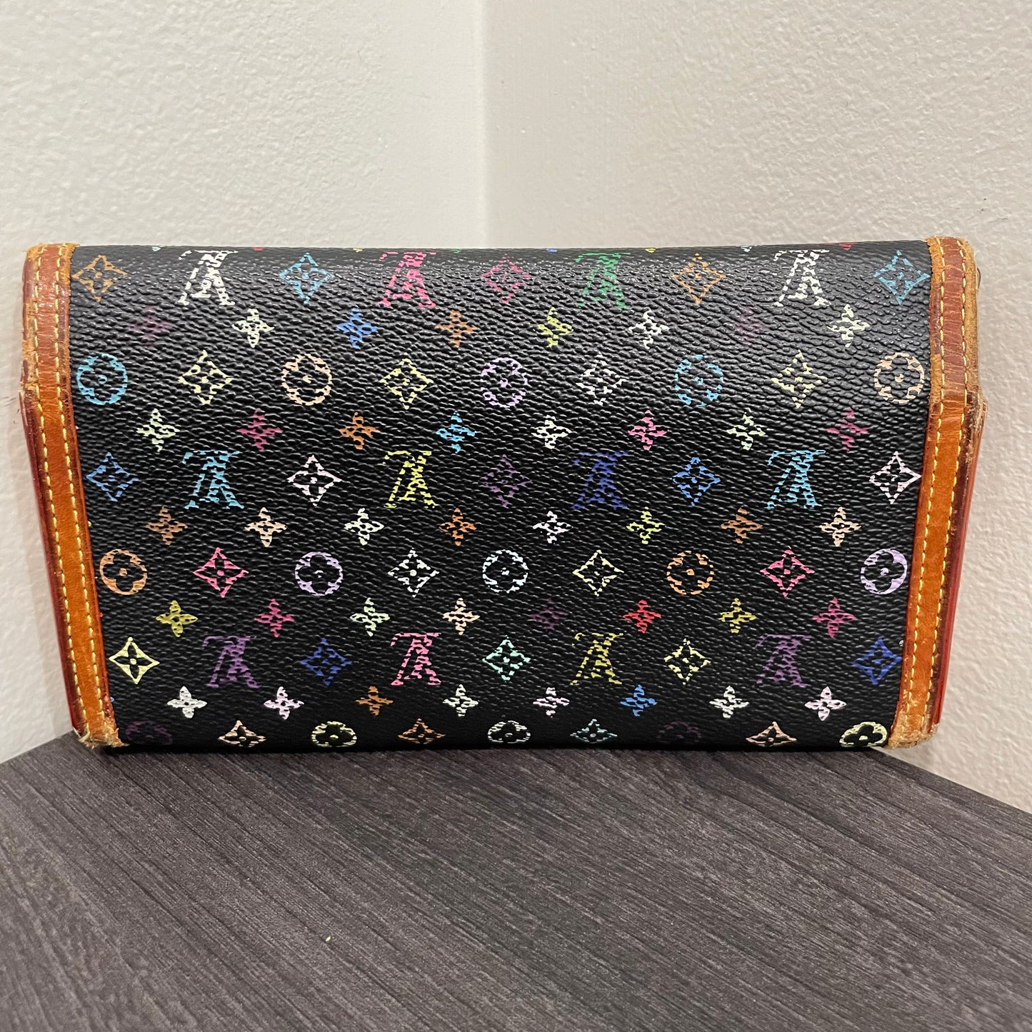 LOUIS VUITTON Multicolor Black Wallet