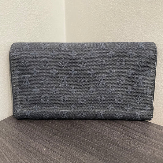 LOUIS VUITTON Navy Monogram Canvas Wallet