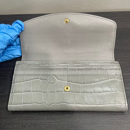 CHLOE Gray Leather Wallet