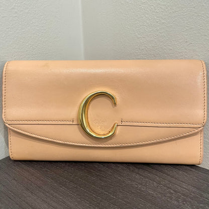 CHLOE Beige Leather Wallet