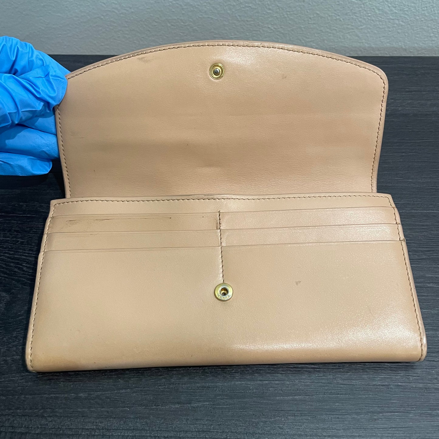 CHLOE Beige Leather Wallet
