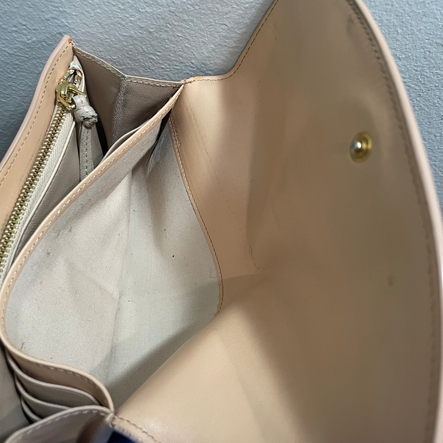 CHLOE Beige Leather Wallet