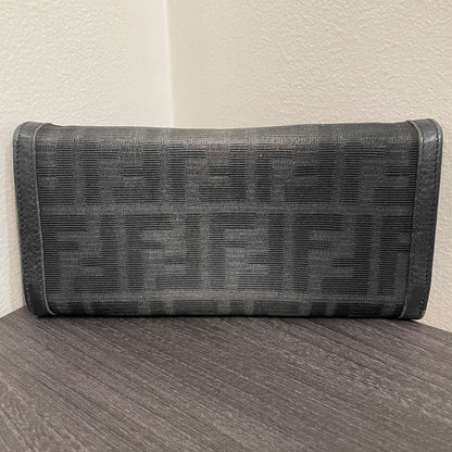FENDI Black Canvas Wallet