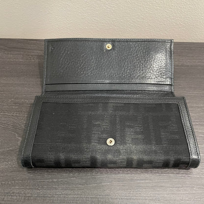 FENDI Black Canvas Wallet
