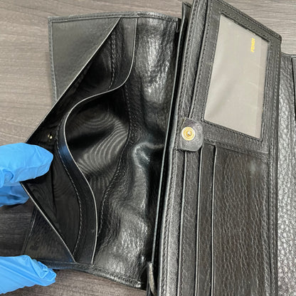 FENDI Black Canvas Wallet