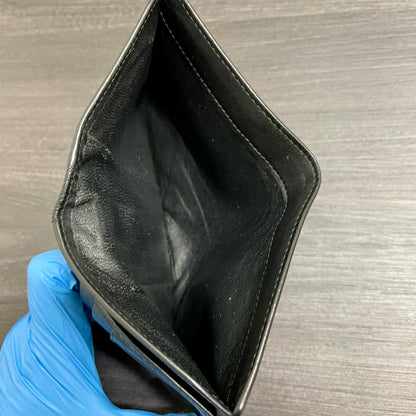 BOTTEGA VENETA Men's Black Weave Wallet
