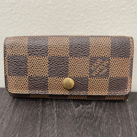 LOUIS VUITTON Damier Ebene Key Case (4 Rings)