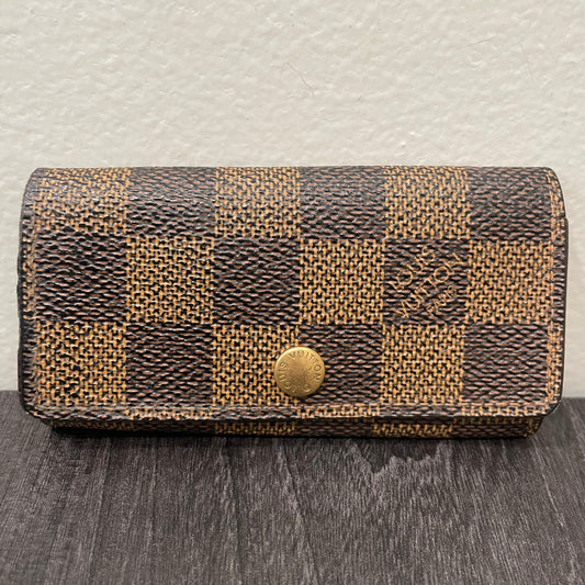 LOUIS VUITTON Damier Ebene Key Case (4 Rings)