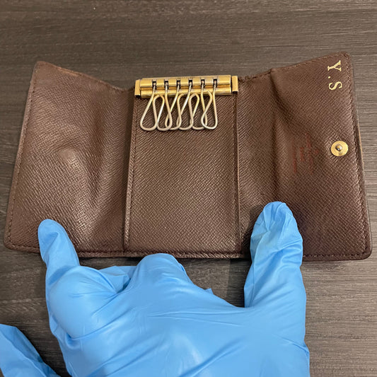 LOUIS VUITTON Damier Ebene Key Case (6 Rings)