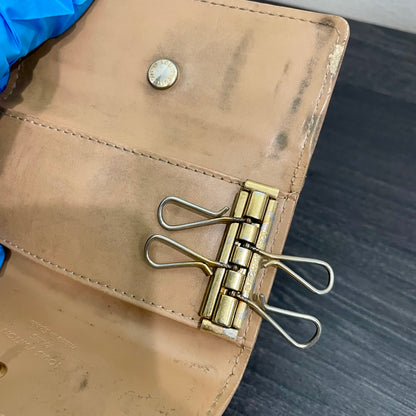 LOUIS VUITTON Vernis Gold Key Case (4 Rings)