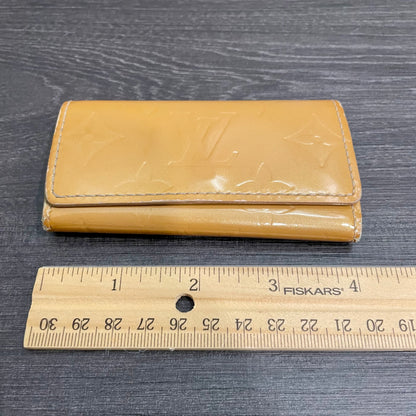 LOUIS VUITTON Vernis Gold Key Case (4 Rings)