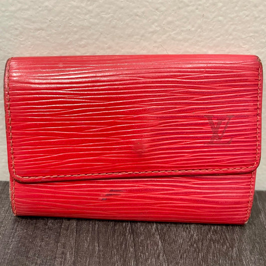 LOUIS VUITTON Red Epi Key Case (6 Rings)