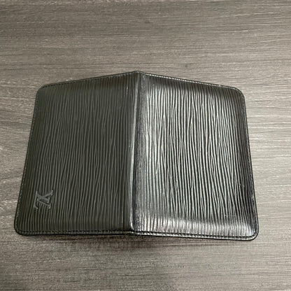 LOUIS VUITTON Black Epi Card Case