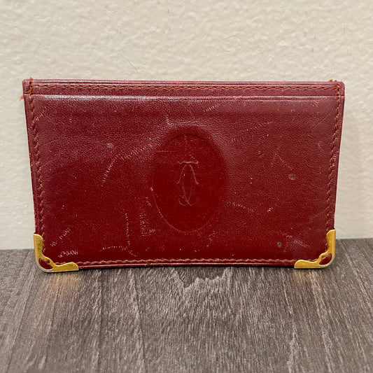 CARTIER Red Leather Card Case