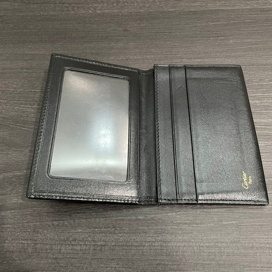 CARTIER Black Leather Card Case