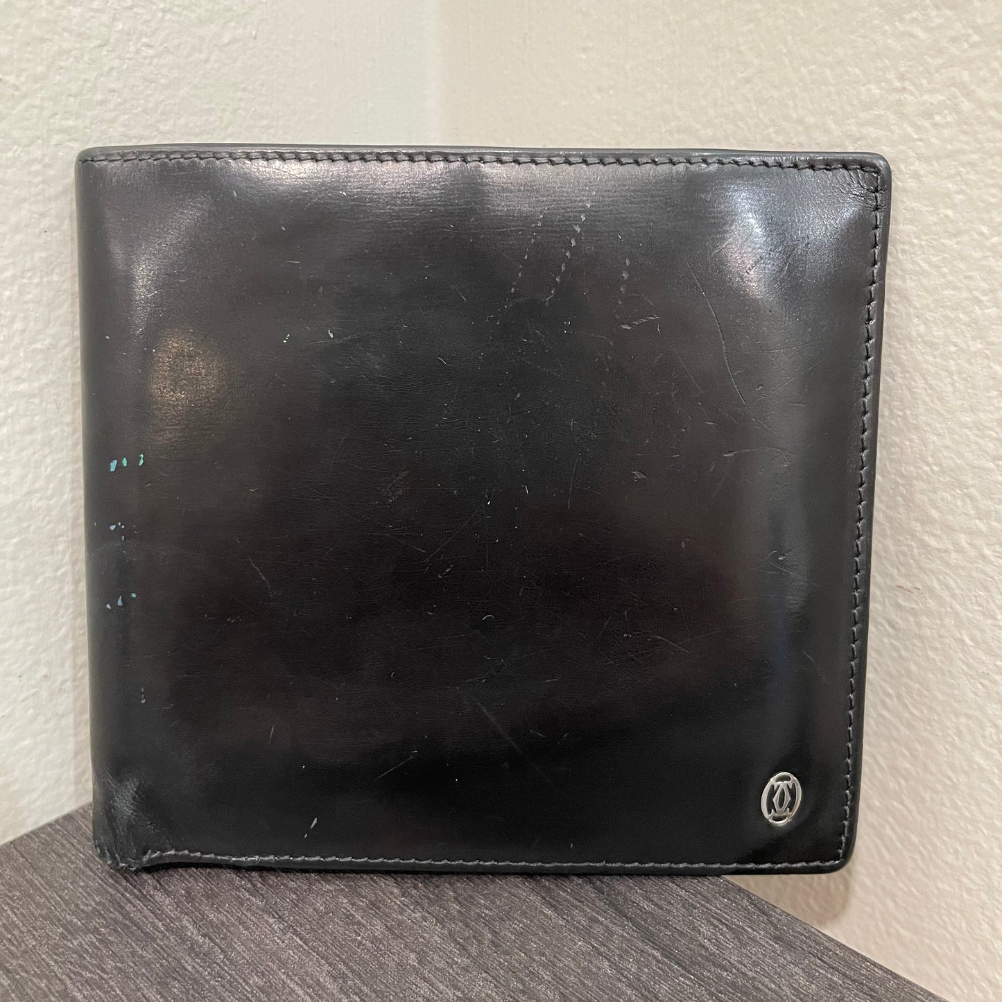 CARTIER Black Leather Men's Wallet