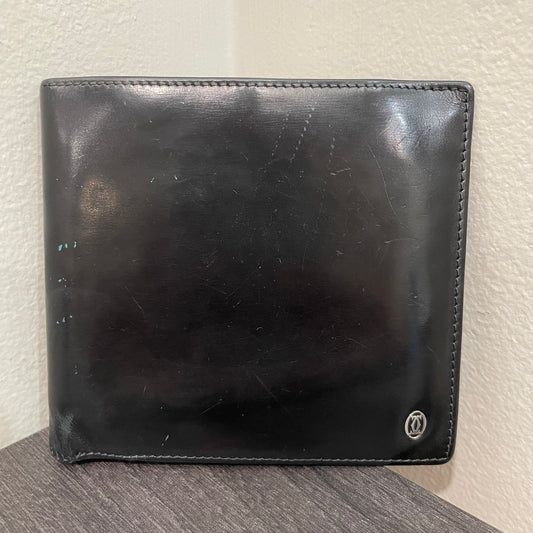 CARTIER Black Leather Men's Wallet