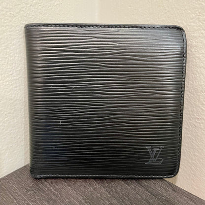 LOUIS VUITTON Black Epi Men's Wallet
