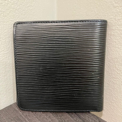 LOUIS VUITTON Black Epi Men's Wallet