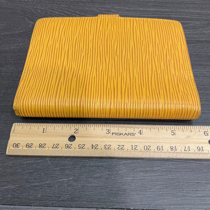 LOUIS VUITTON Yellow Epi Agenda PM