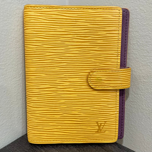 LOUIS VUITTON Yellow Epi Agenda PM