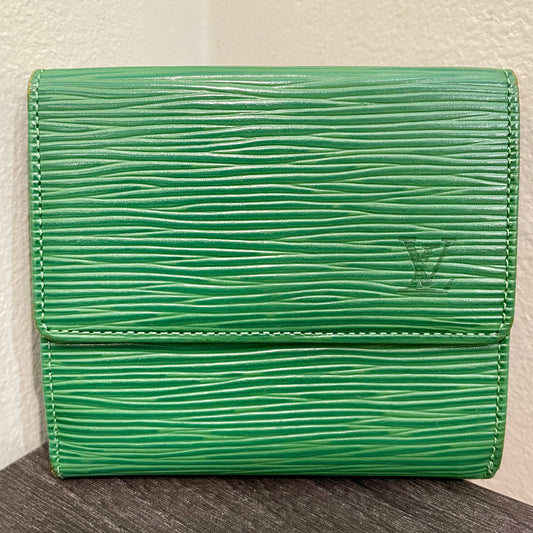 LOUIS VUITTON Green Epi Leather Wallet