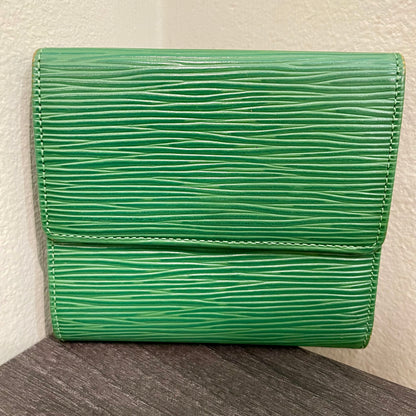 LOUIS VUITTON Green Epi Leather Wallet