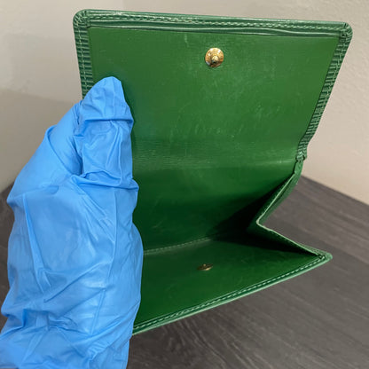 LOUIS VUITTON Green Epi Leather Wallet