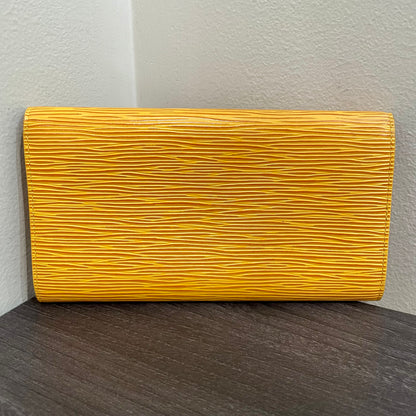 LOUIS VUITTON Yellow Epi Leather Wallet