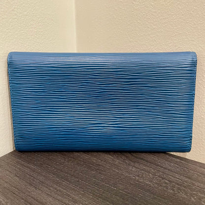 LOUIS VUITTON Blue Epi Leather Wallet