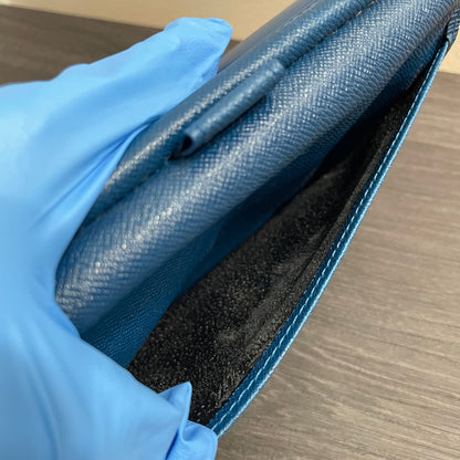 LOUIS VUITTON Blue Epi Leather Wallet
